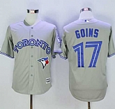 Toronto Blue Jays #17 Ryan Goins Gray New Cool Base 40TH Anniversary Stitched Baseball Jersey,baseball caps,new era cap wholesale,wholesale hats